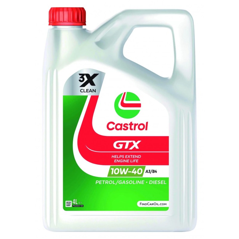 Motorolja CASTROL 10W40 GTX ULTRACLEAN A3/B4 4L