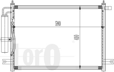 ABAKUS 007-016-0001 - Kondensor, klimatanläggning xdelar.se