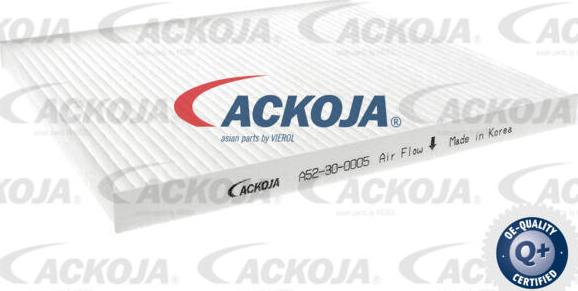 ACKOJA A52-30-0005 - Filter, kupéventilation xdelar.se