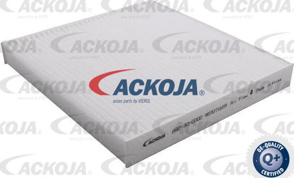 ACKOJA A32-30-0002 - Filter, kupéventilation xdelar.se