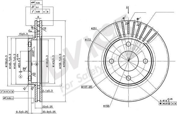 ADVICS-SEA E6F530 - Bromsskiva xdelar.se