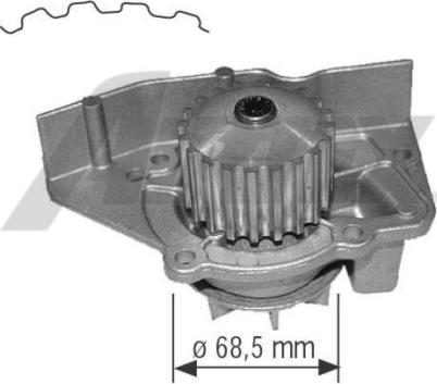 Airtex 1563 - Vattenpump xdelar.se