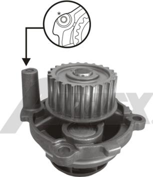 Airtex 1703 - Vattenpump xdelar.se