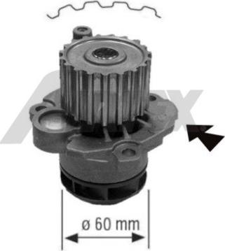 Airtex 1777 - Vattenpump xdelar.se