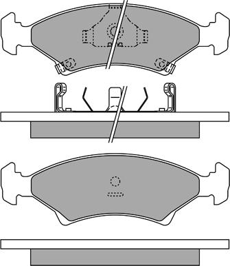 AISIN ASN-2079 - Bromsbeläggssats, skivbroms xdelar.se