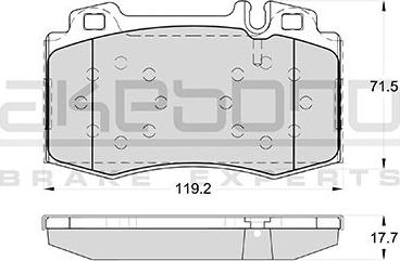 Mercedes-Benz 0034205820 - Bromsbeläggssats, skivbroms xdelar.se