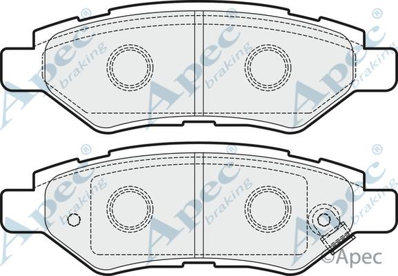 Cadillac 19421343 - Bromsbeläggssats, skivbroms xdelar.se