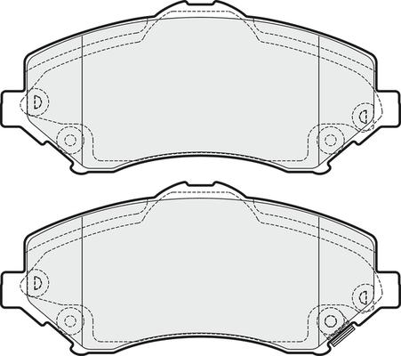 Valeo 302443 - Bromsbeläggssats, skivbroms xdelar.se