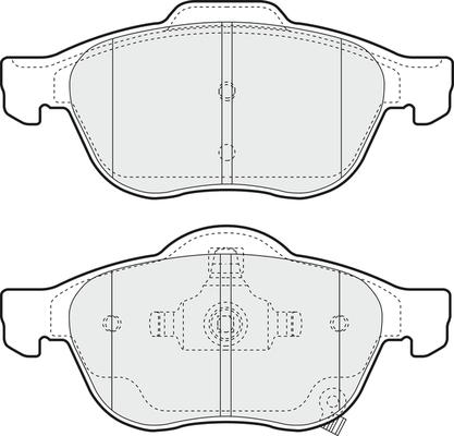 Magneti Marelli PF0595 - Bromsbeläggssats, skivbroms xdelar.se