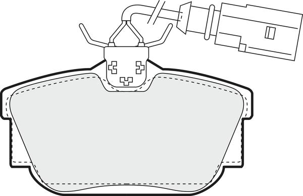 Valeo 302424 - Bromsbeläggssats, skivbroms xdelar.se