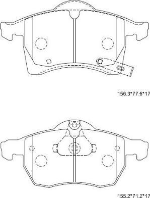 Holden 93 179 708 - Bromsbeläggssats, skivbroms xdelar.se