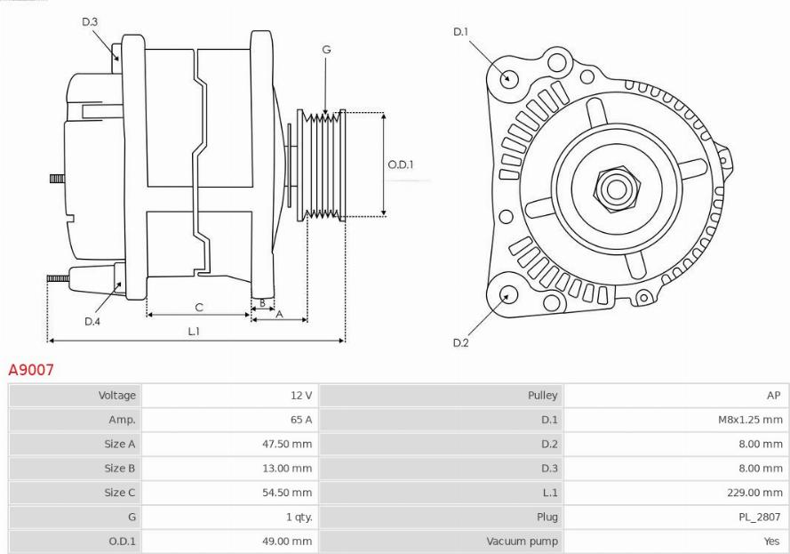 AS-PL A9007 - Generator xdelar.se