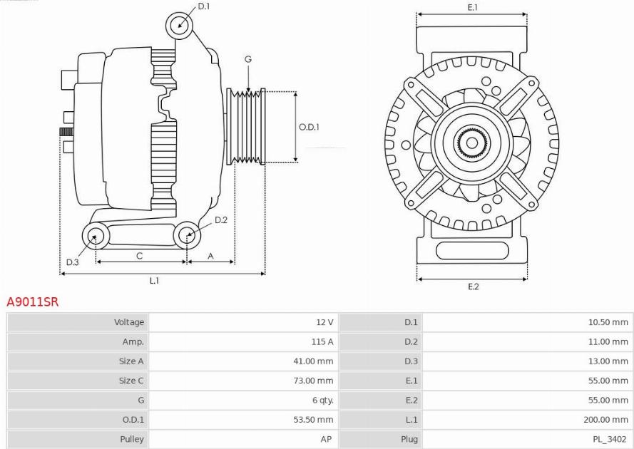 AS-PL A9011SR - Generator xdelar.se