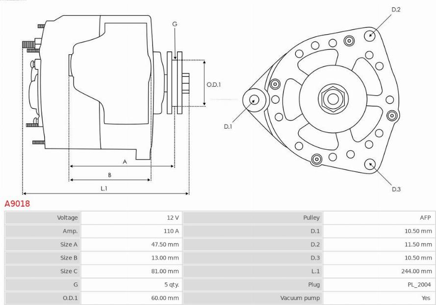 AS-PL A9018 - Generator xdelar.se