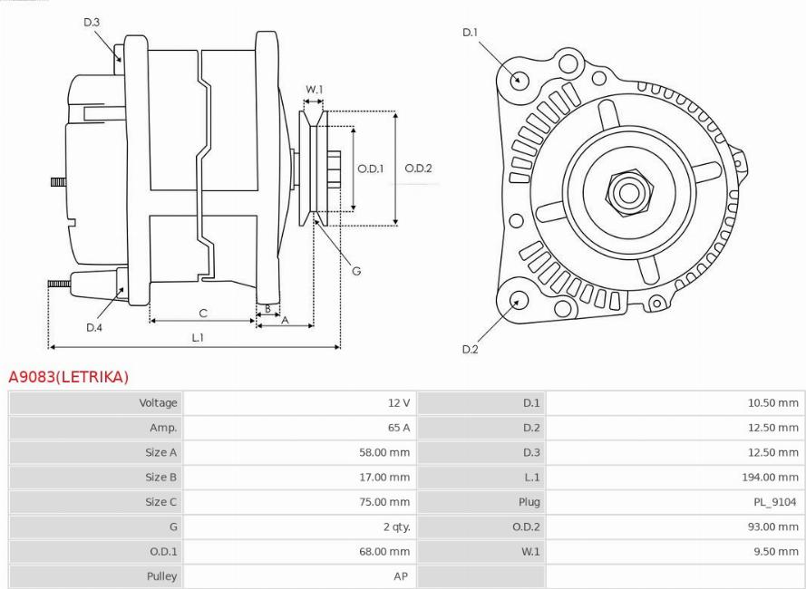 AS-PL A9083(LETRIKA) - Generator xdelar.se