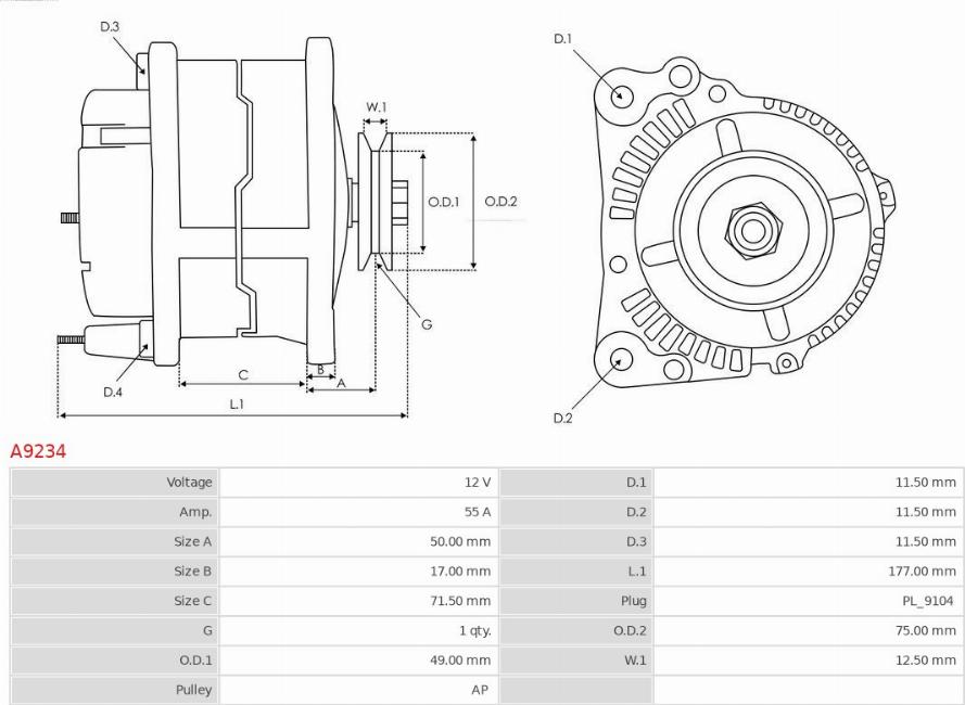 AS-PL A9234 - Generator xdelar.se