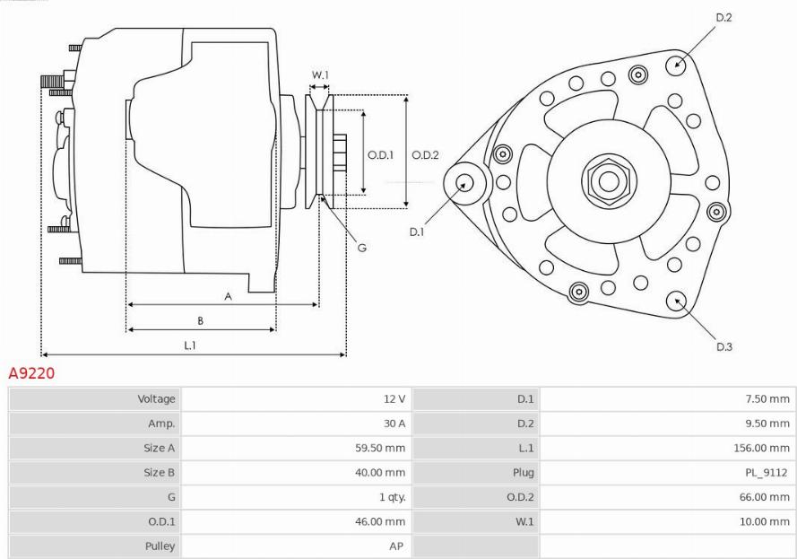 AS-PL A9220 - Generator xdelar.se