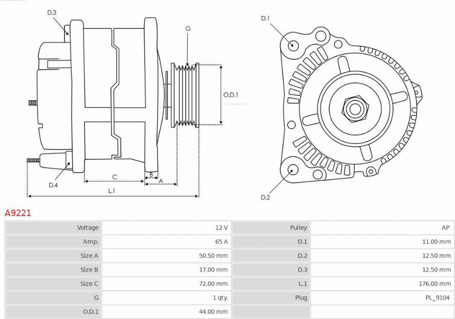 AS-PL A9221 - Generator xdelar.se