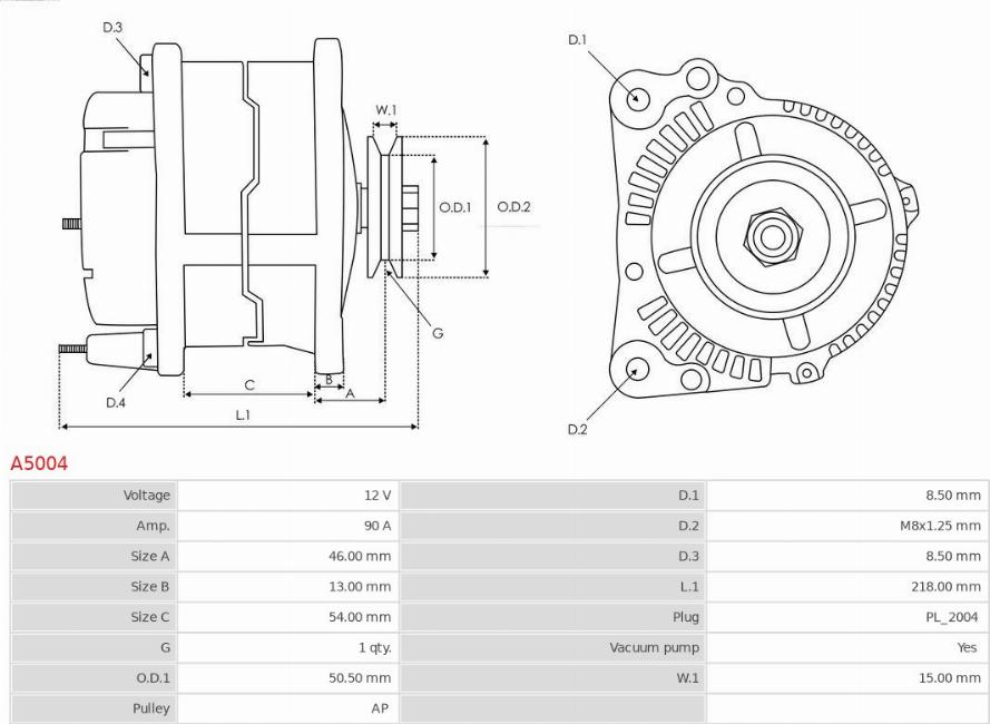 AS-PL A5004 - Generator xdelar.se