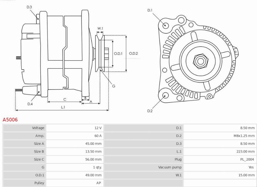 AS-PL A5006 - Generator xdelar.se