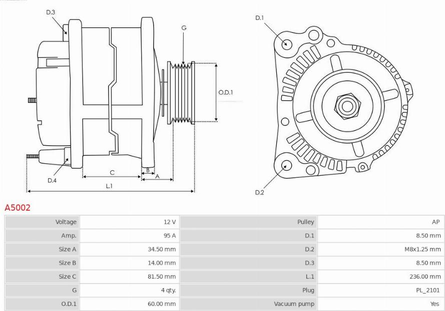 AS-PL A5002 - Generator xdelar.se