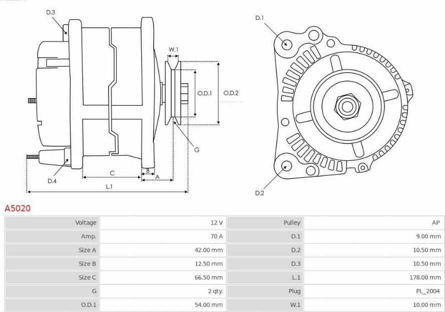 AS-PL A5020 - Generator xdelar.se