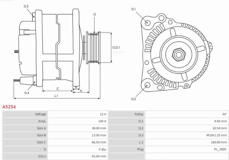 AS-PL A5254 - Generator xdelar.se