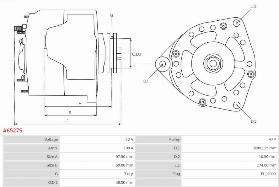 AS-PL A6527S - Generator xdelar.se