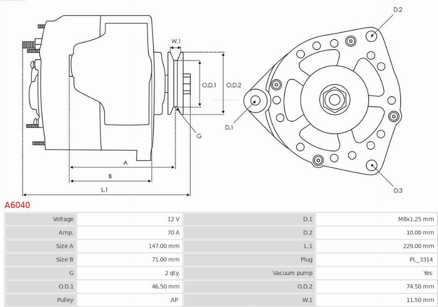 AS-PL A6040 - Generator xdelar.se