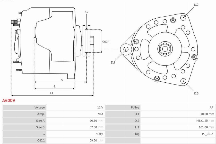 AS-PL A6009 - Generator xdelar.se