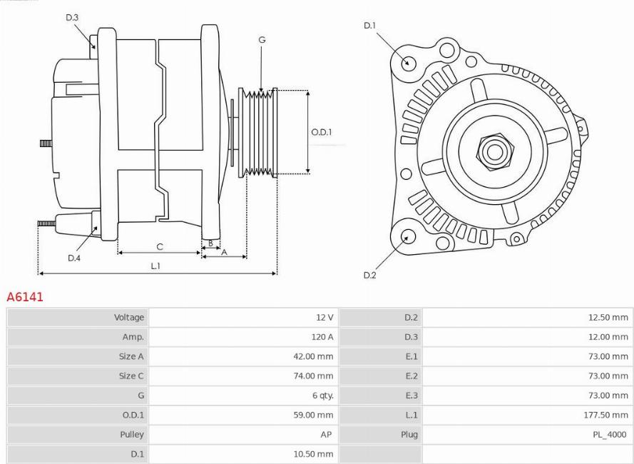 AS-PL A6141 - Generator xdelar.se