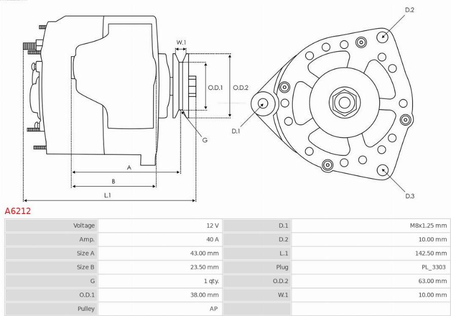 AS-PL A6212 - Generator xdelar.se