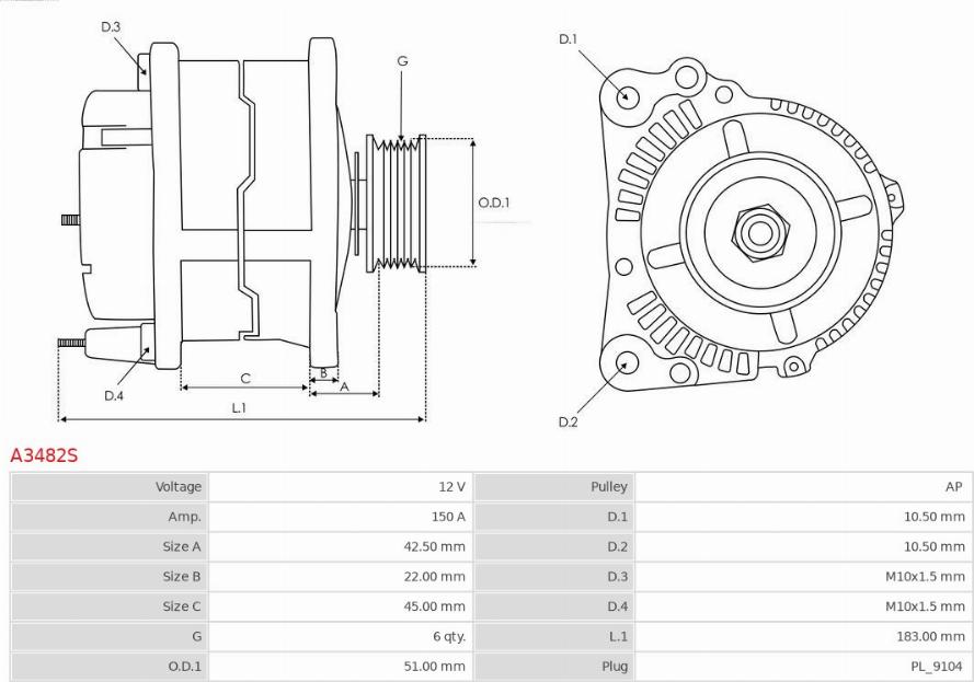 AS-PL A3482S - Generator xdelar.se