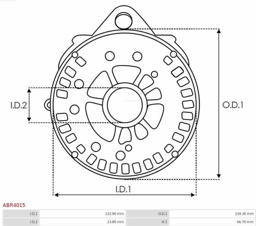 AS-PL ABR4015 - Hållare, generator-drivfläns xdelar.se