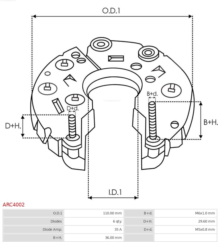 AS-PL ARC4002 - Likriktare, generator xdelar.se