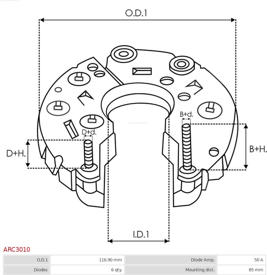 AS-PL ARC3010 - Likriktare, generator xdelar.se