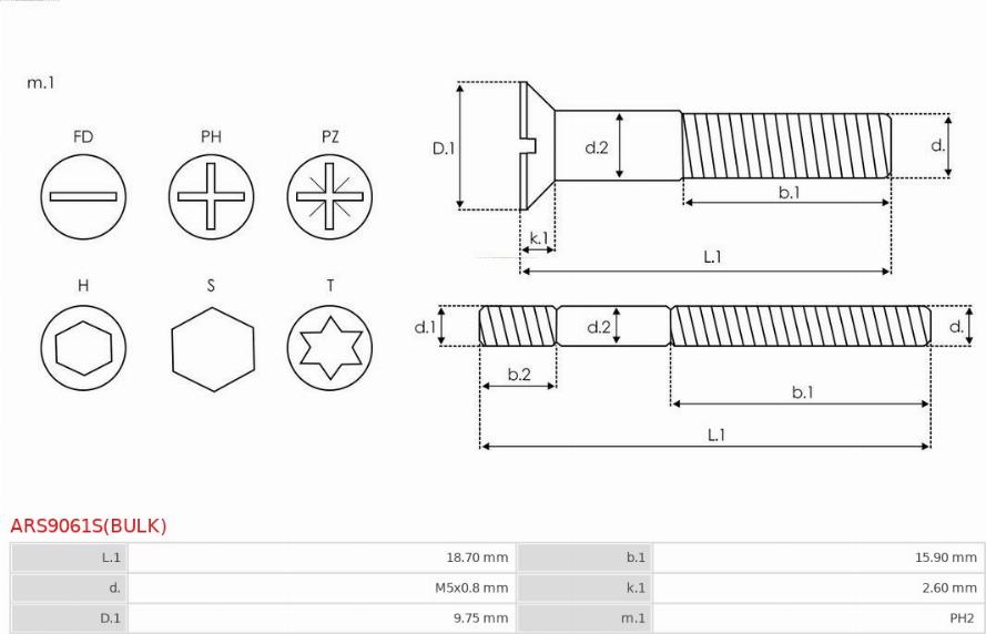 AS-PL ARS9061S(BULK) - Reparationssats, generator xdelar.se