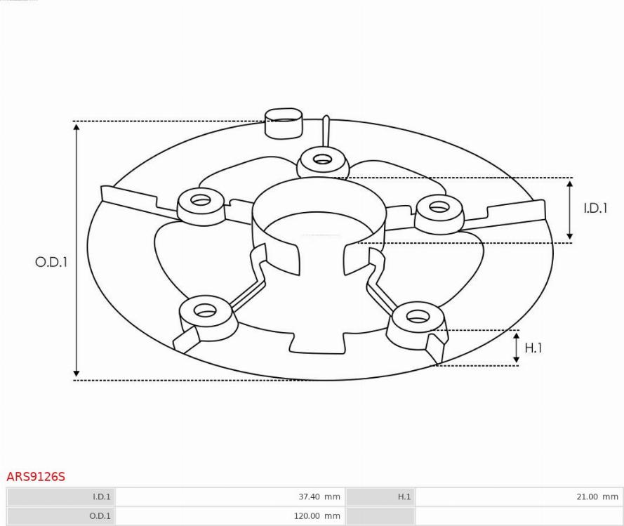 AS-PL ARS9126S - Reparationssats, generator xdelar.se