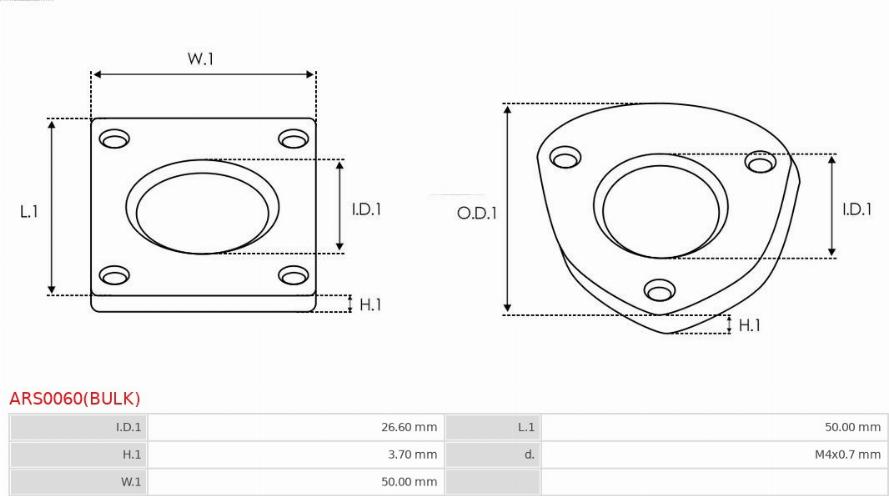 AS-PL ARS0060(BULK) - Reparationssats, generator xdelar.se