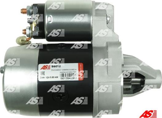 AS-PL S5012 - Startmotor xdelar.se