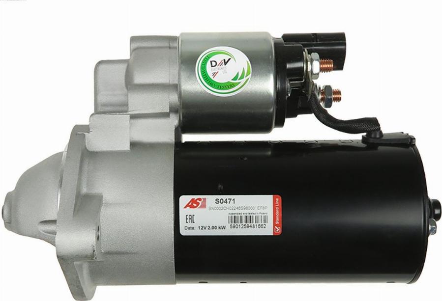 AS-PL S0471 - Startmotor xdelar.se