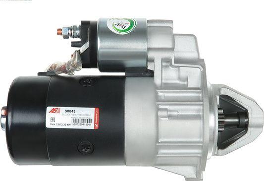 AS-PL S0043 - Startmotor xdelar.se