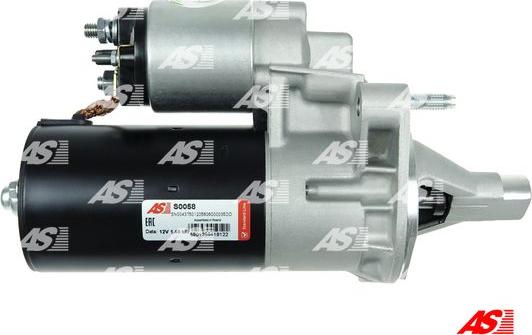 AS-PL S0058 - Startmotor xdelar.se