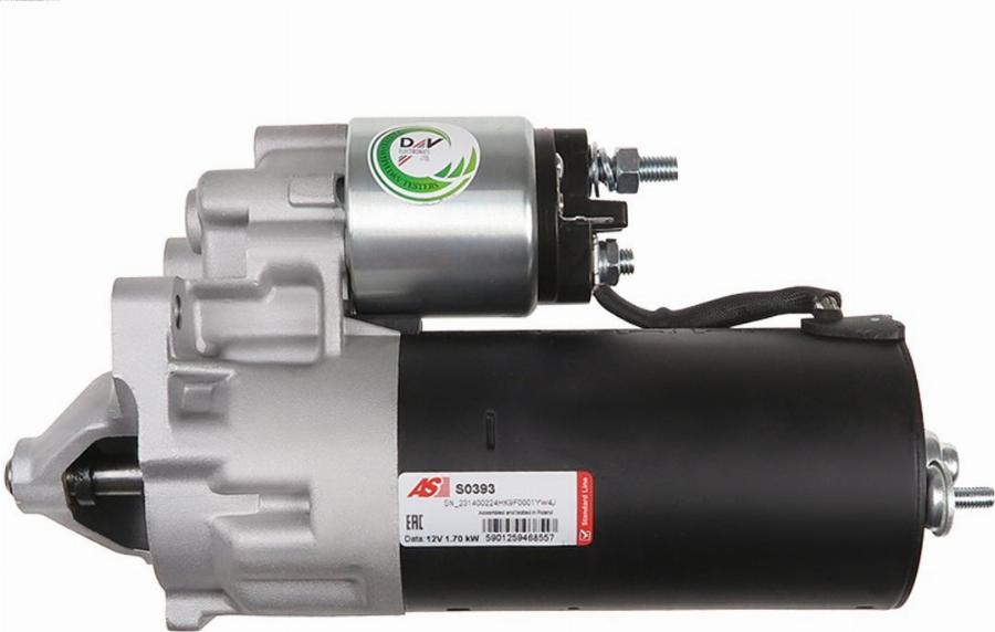 AS-PL S0393 - Startmotor xdelar.se