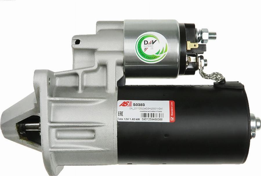 AS-PL S0383 - Startmotor xdelar.se