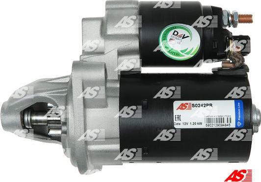 AS-PL S0242PR - Startmotor xdelar.se