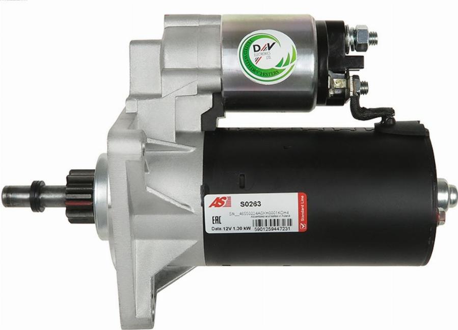 AS-PL S0263 - Startmotor xdelar.se