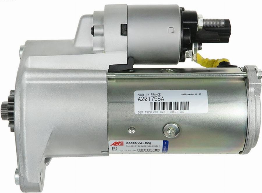 AS-PL S3093(VALEO) - Startmotor xdelar.se