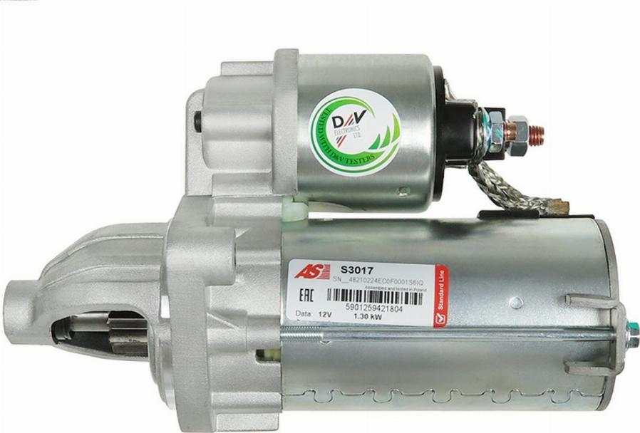 AS-PL S3017 - Startmotor xdelar.se