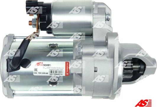 AS-PL S3081 - Startmotor xdelar.se